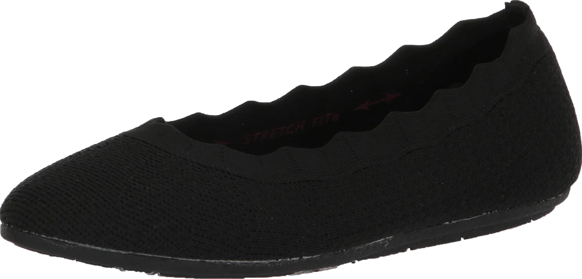 Skechers Cleo 2.0 - Love Spell Scalloped Knit Skimmer Flats with Air-Cooled Memory Foam Mocasín planoMujer