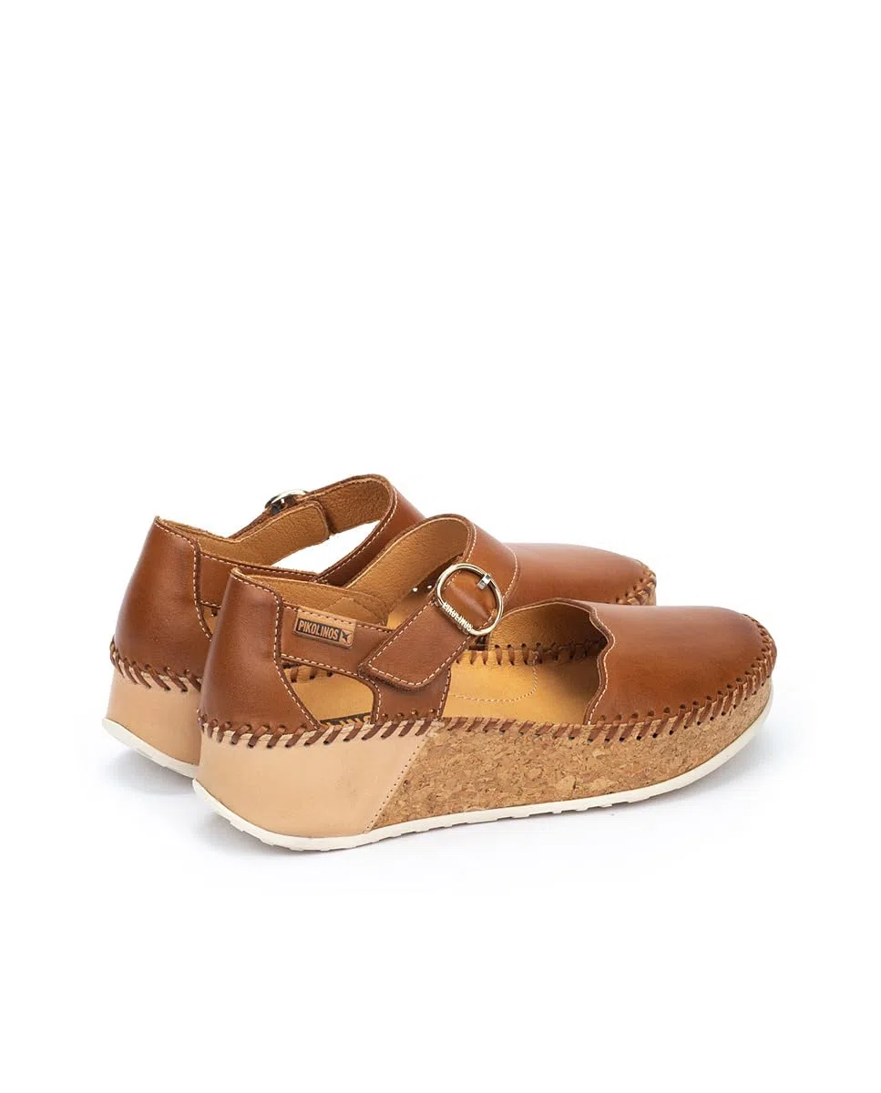 Pikolinos Zapatos semiabiertos en Cuero Marina para Señora