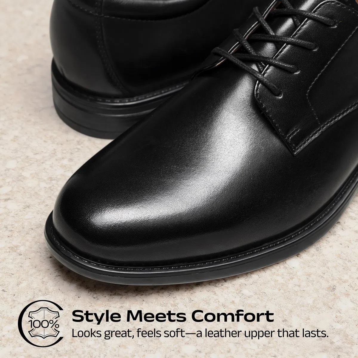 Bruno Marc Zapatos de vestir clásicos de cuero para hombre, cómodos, Oxfords para negocios, formales, con cordones