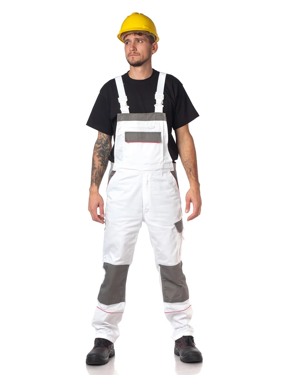 DINOZAVR Fortum Peto de Hombre - pantalón Largo de Trabajo - Peto de protección con Cordura - Peto de Trabajo de Hombre