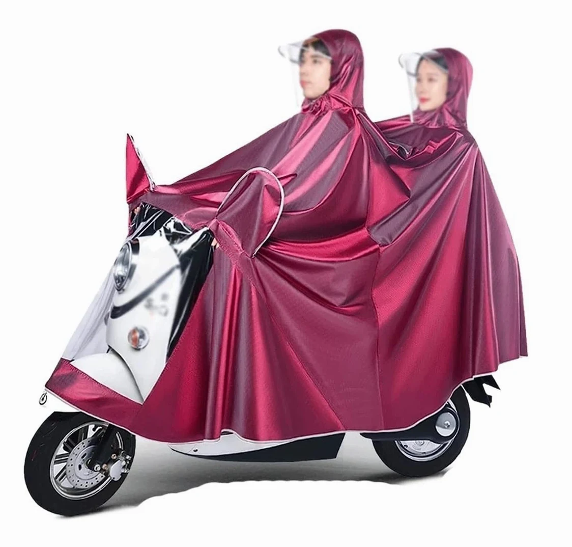 Chubasquero Chubasquero para Motocicleta, Abrigo Largo para La Lluvia, Poncho, Traje Impermeable, Ropa Impermeable para Dos Personas Ponchos De Lluvia Impermeables(B)