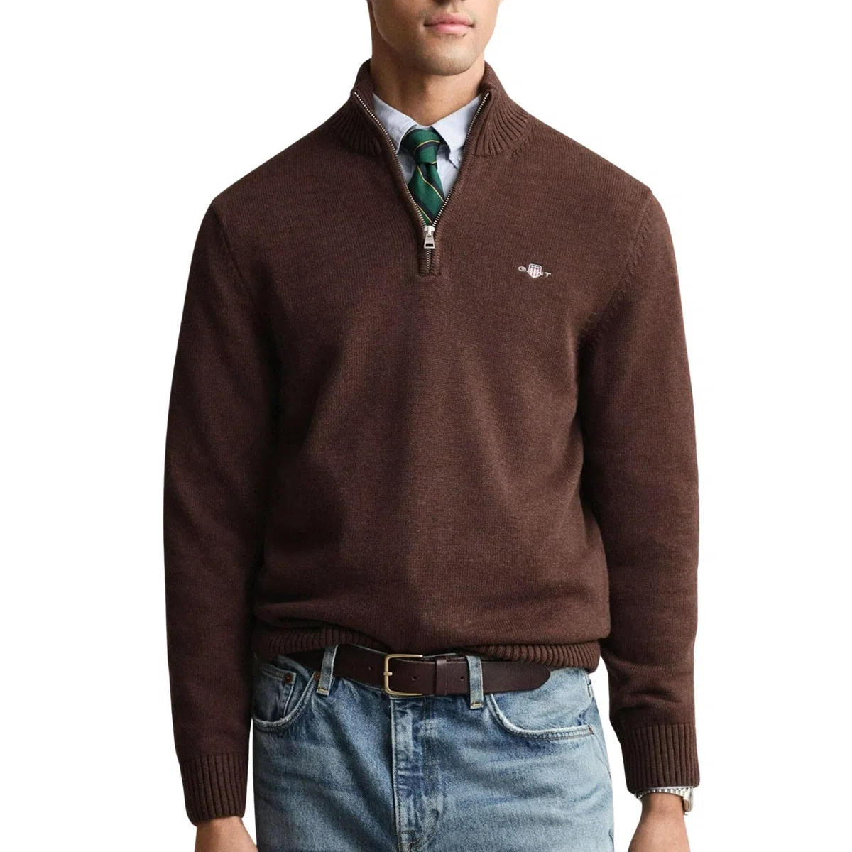 GANT Casual Cotton Half Zip Suéter pulóver Hombre