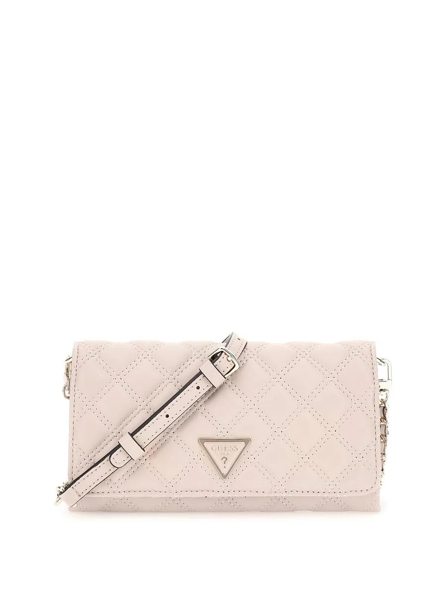 GUESS Giully Mini Xbody Flap Organizer Light Beige