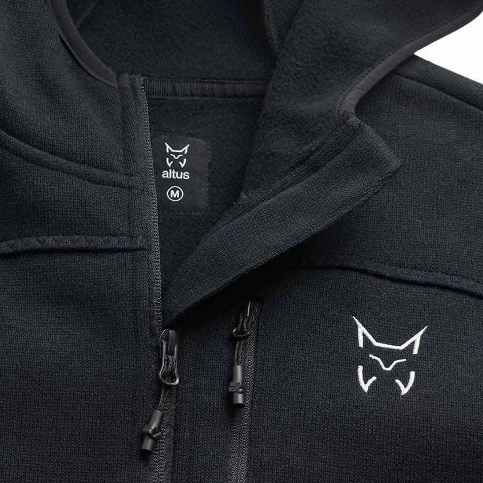 Chaqueta de punto con capucha C: NEGRO T: L