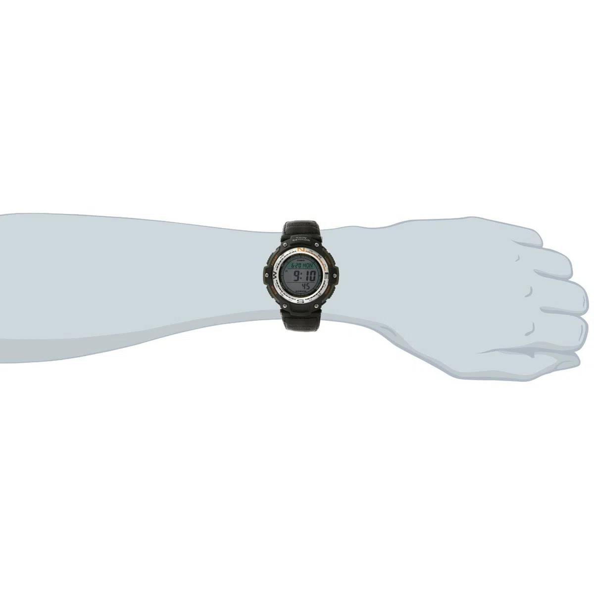 Casio Serie SGW100 | Reloj digital y brújula | 200 M WR | Cronómetro 100 SEC | Sensor doble de dirección y temperatura | Resistente a bajas temperaturas | Hora mundial | Calendario automático | Alarma