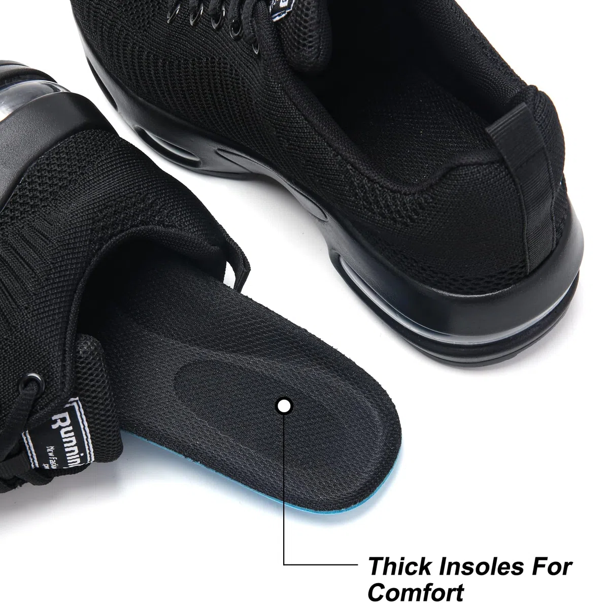 Zapatillas deportivas para mujer, con soporte de arco, de malla, cómodas para correr