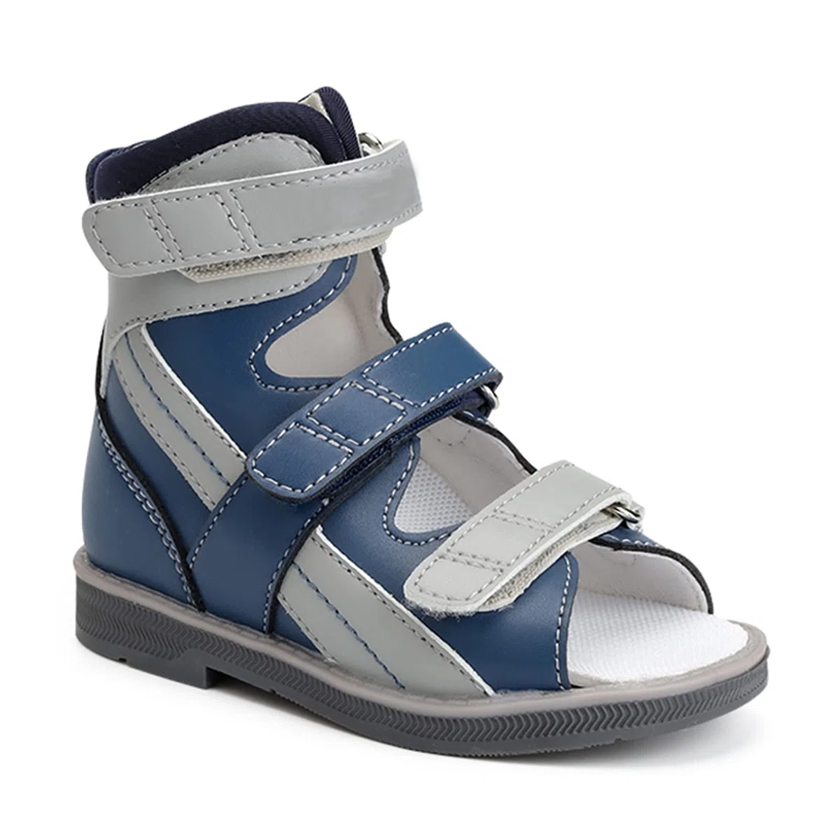 Sandalias ortopédicas para niños y niños pequeños,zapatos correctivos AFO de caña alta con soporte para el arco y el tobillo