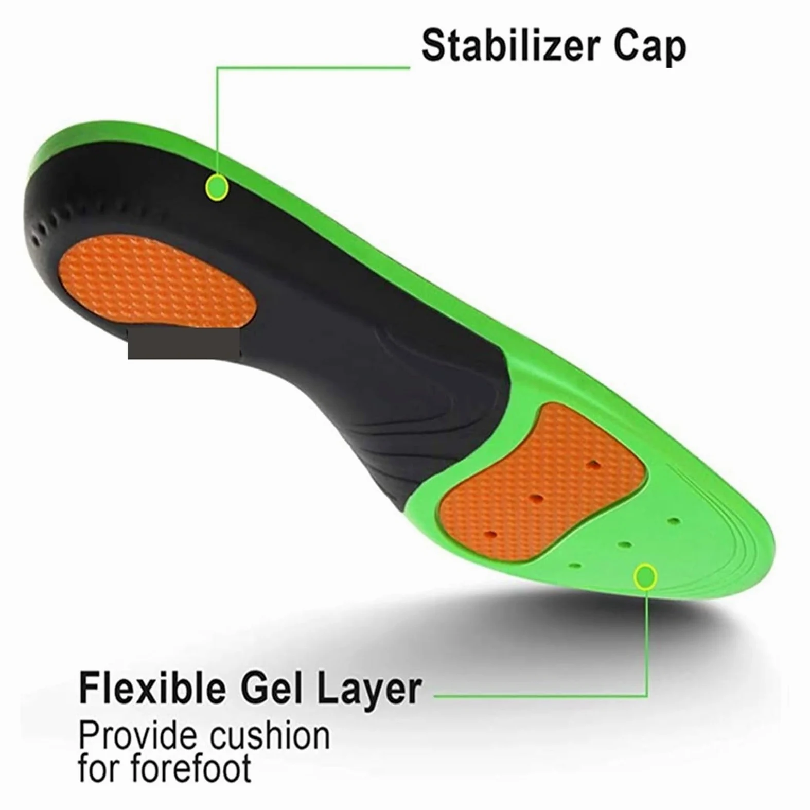 Plantillas De Soporte Plantillas ortopédicas for zapatos plantilla Plantar cómoda for pies almohadilla for calzado deportivo soporte for arco suela de zapato tamaño: 36-50