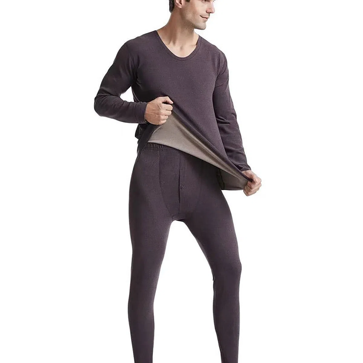 WHSPORT Ropa Interior Térmica Hombre, Camiseta Térmica Hombre Deportes Ropa Interior Funcional Conjuntos Térmicos Termo Invierno Otoño con Muy elástica para Running Esquí Ciclismo Fitness