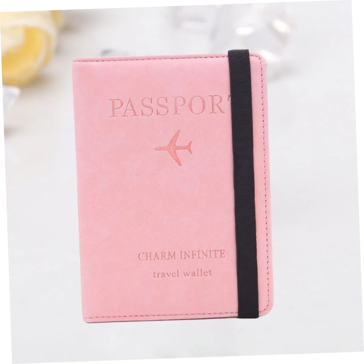 3piezas Cartera RFID para Pasaporte Rosa Funda Multifuncional De PU Organizador De Documentos para Mujeres Diseño Compacto y Ligero para Viajes y Uso Diario