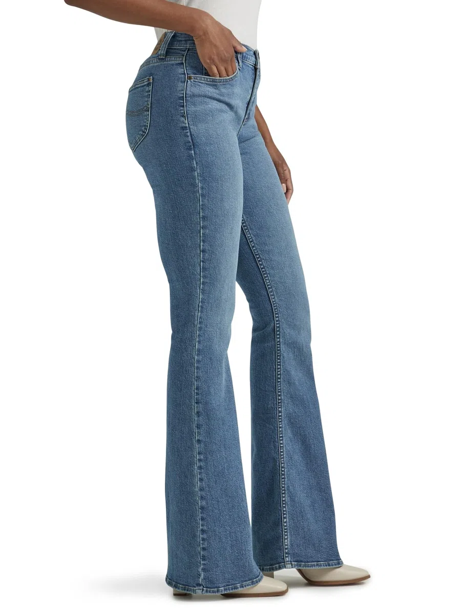 Lee Legendary Mid Rise Flare Jean Jeans, Retro Elevado, 40 para Mujer