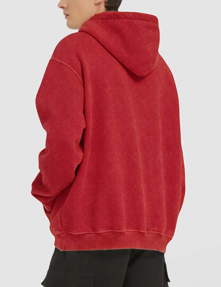 FAIABLE Sudadera con capucha para hombre, de gran tamaño, de felpa, con capucha, retro, pesada, para hombres, parejas, invierno