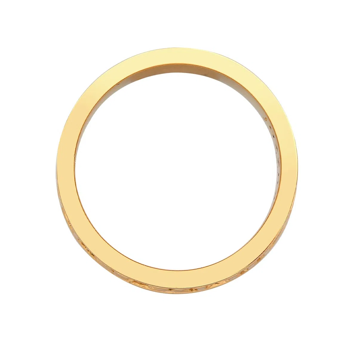 Kuzzoi Anillo para hombre dorado macizo (8 mm) en plata de ley 925 chapada en oro, accesorio de joyería con números romanos, anillo para hombres de talla 60 – 66, 0604211422