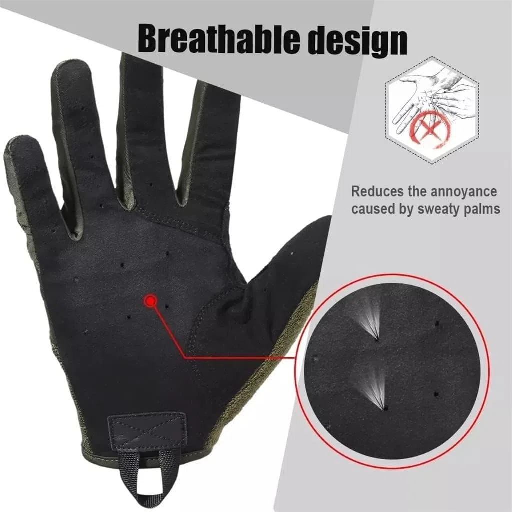 Guantes Invierno Guantes De Ciclismo For Montañismo con Dedos Completos Y Protección Pantalla Táctil Transpirables For Hombre Guante Termicos(Bruin,S)