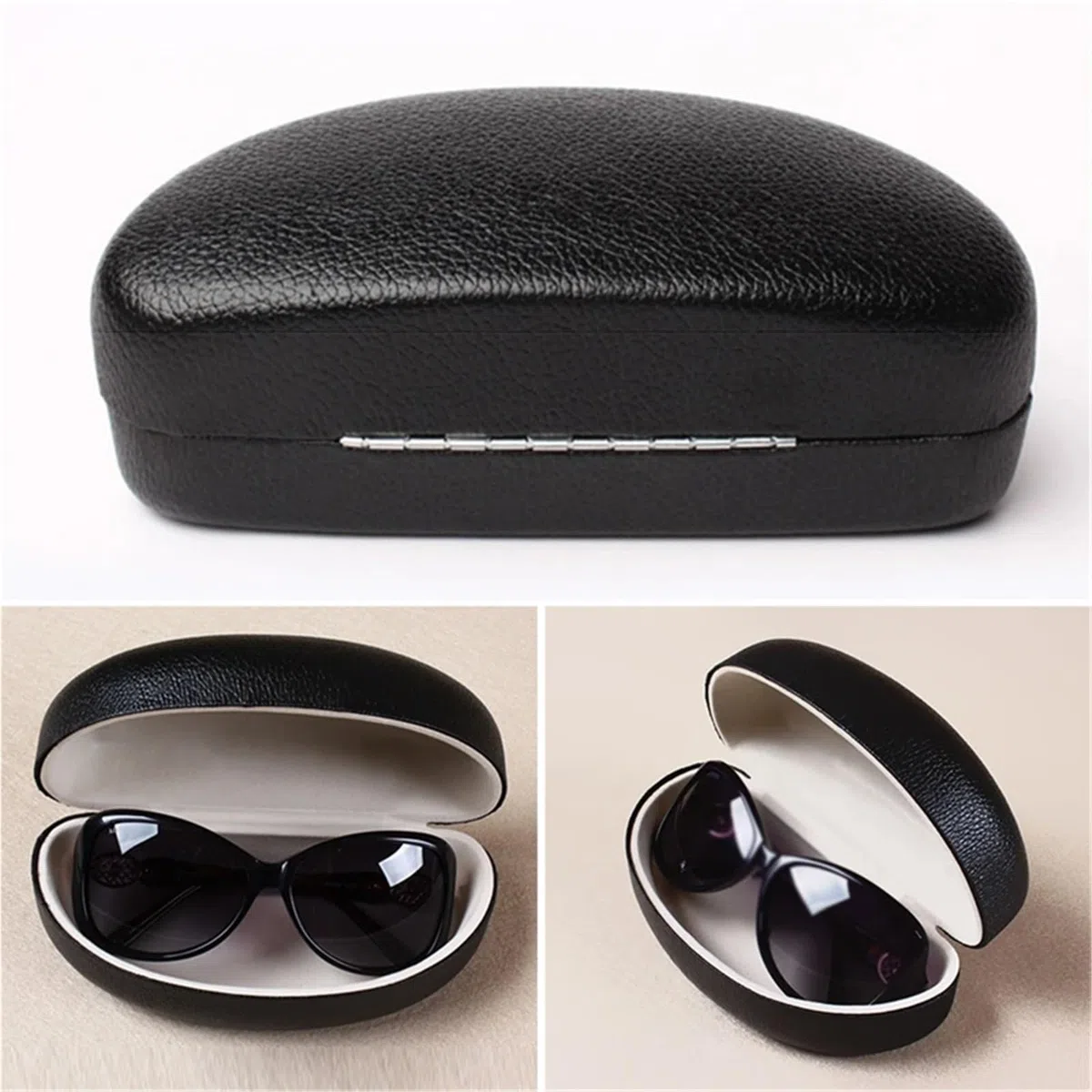 Estuche for gafas de sol, estuche portátil for con cremallera dura, paquete viaje, 2 uds Para Mujer