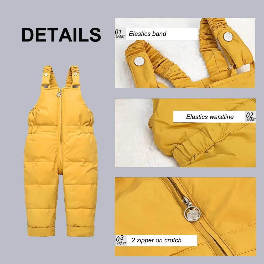 Mono de nieve para bebé y niña, impermeable, pelele para niños, chaquetas de esquí para niños, mono de nieve, mono de nieve, mono de nieve para niños