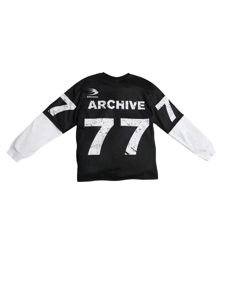 Floerns Camiseta de manga larga con estampado de letras para niño, cuello redondo, bloque de color, ropa urbana