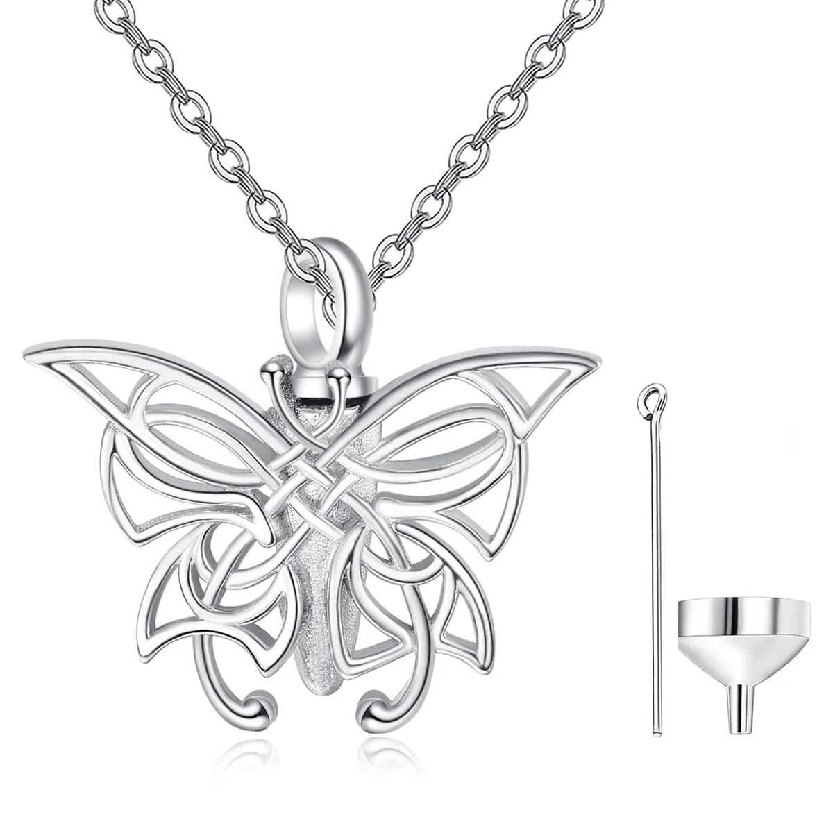 KINGWHYTE Ashes Jewellery Urn Necklace for Ashes Sterling Silver Paw Print Heart Ashes Memorial Necklace for Mum Dad Women Men with Free Engraving
