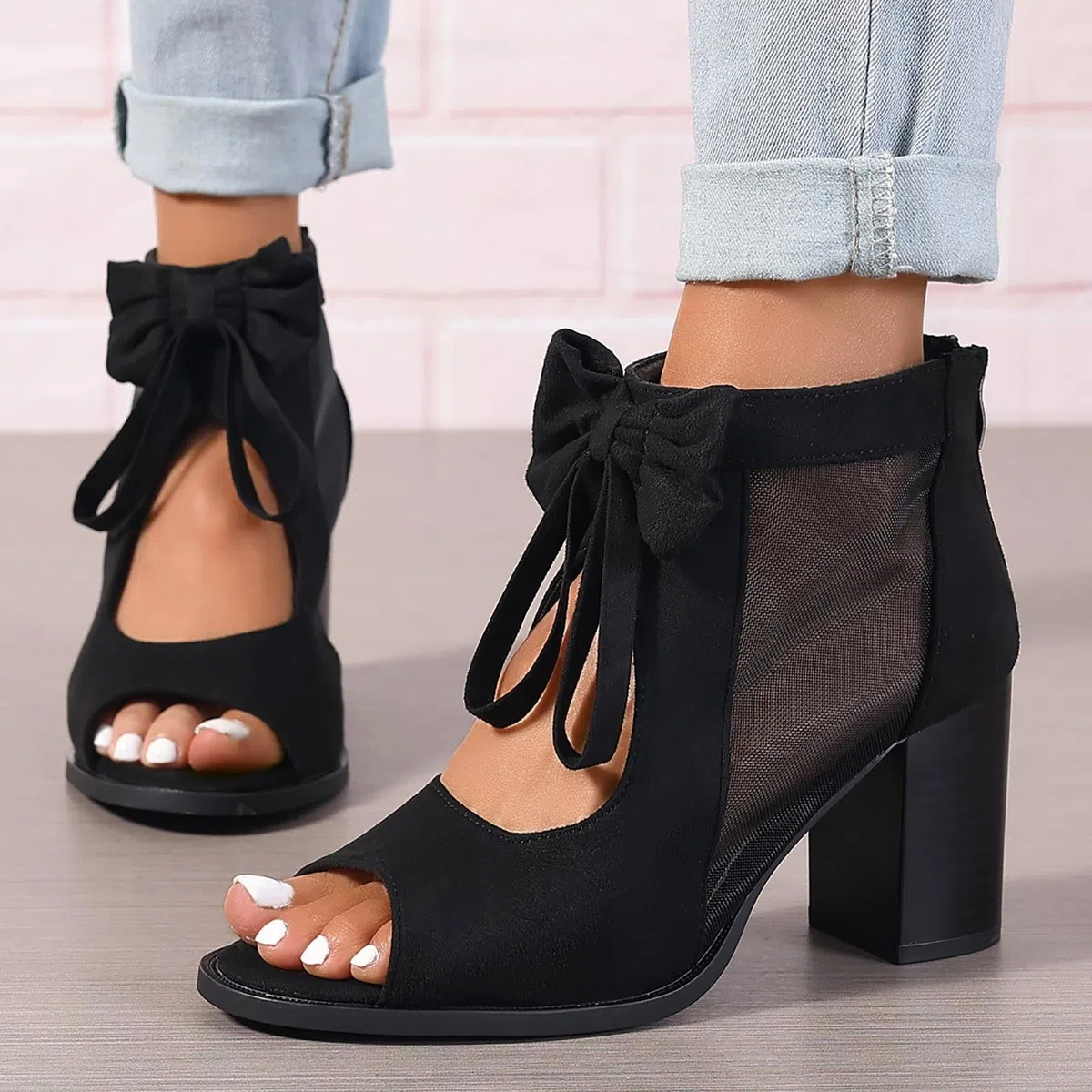 Genérico Sandalias De Verano Para MujerSandalias De Suela Con CuñaElegantes Cuña S Sandaliaspara MujerIdeales Para Caminar En VeranoCósAntiTranspirablesEstilo BohemioCon Punta Abierta Y Tacón Bloque