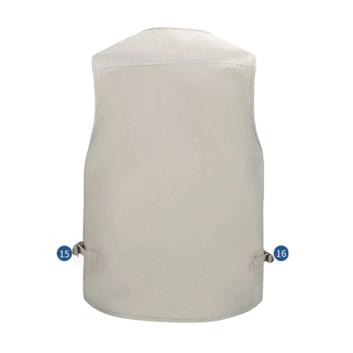 Hombre Chaleco 16 Pocket Chaleco Exterior Algodón Chaleco De Pesca Acampa Fotografía Chaquetas Sin Mangas Casual Jeans Outerwear Gilet 003-7XL