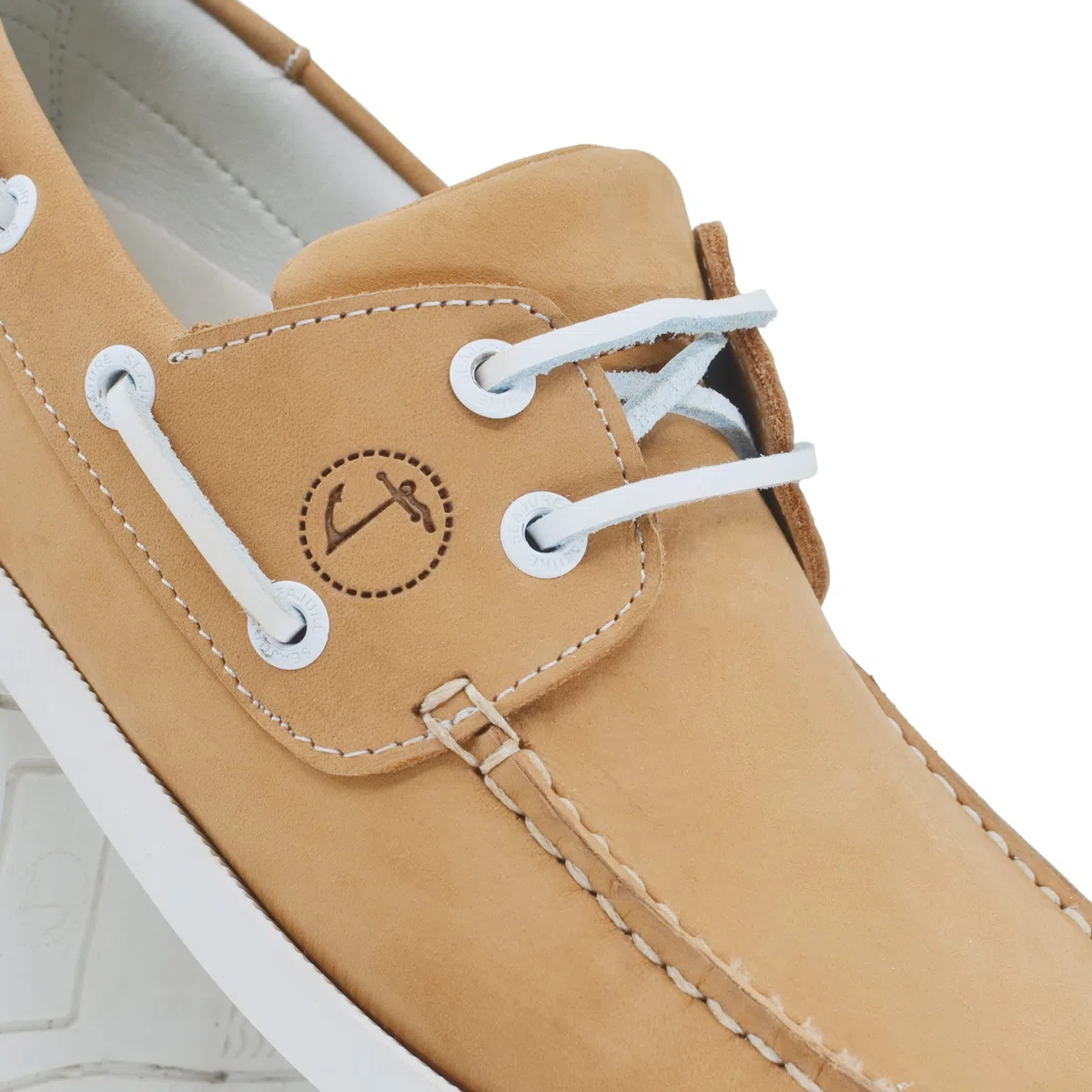 Seajure Zapatos Náuticos de Mujer Noordhoek Cuero Nubuck Camel