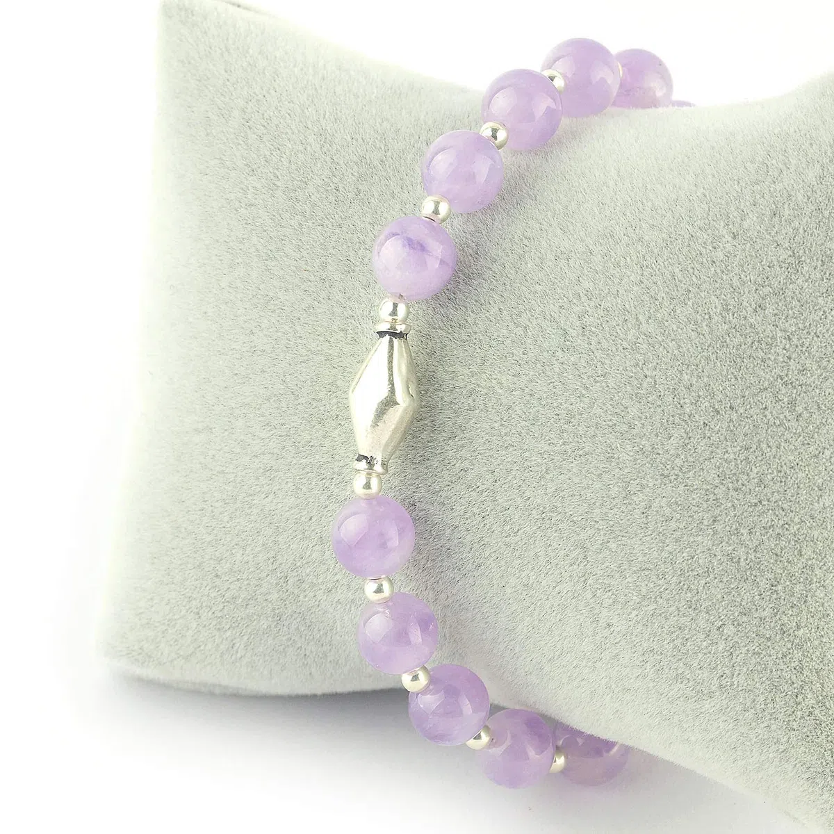MEKI`S Pulsera Amatista y Plata 925