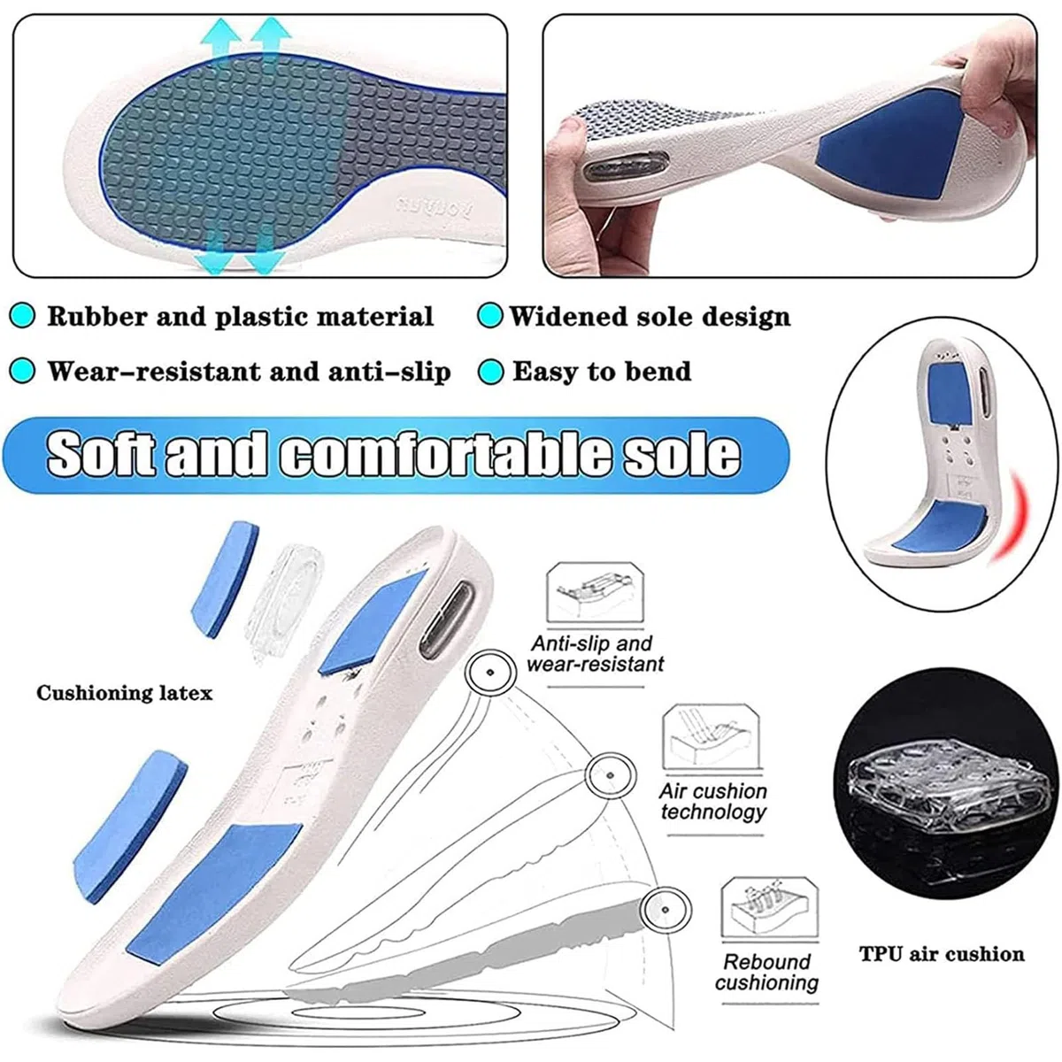 Zapatos Ortopédicos Ajustables para El Pulgar Valgo Fáciles de Poner Y Quitar Cómodos para Personas Mayores con Pies Hinchados Y con Espuma Viscoelástica (A10993)