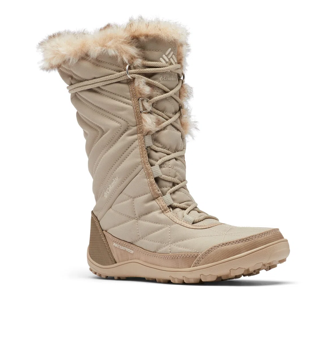 Columbia MINX MID III, Botas de Nieve Mujer, Oxford Tan, Ancient Fossil, 36 EU