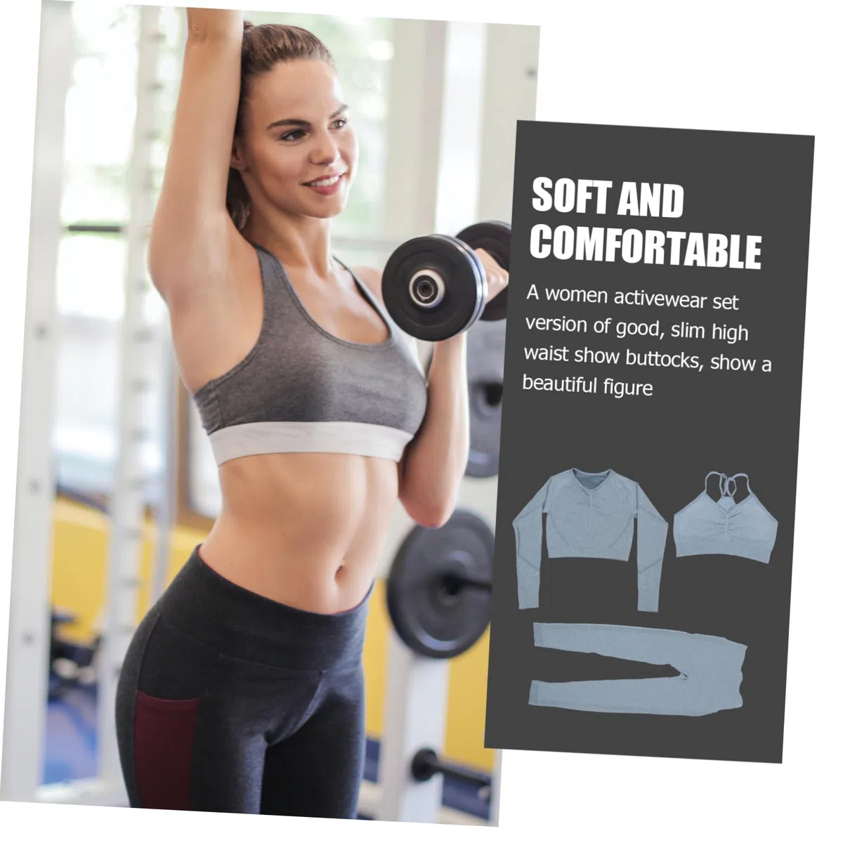 Conjunto Deportivo para Mujer Traje de Yoga Cintura Alta Leggings sin Costuras para Invierno Ropa Deportiva para Yoga Trajes Elásticos