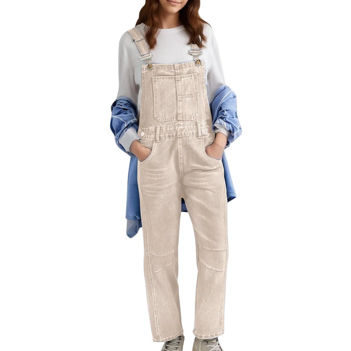 Peto Vaquero Mono Trabajo Mujer Tezano Elegante Macacao Casual Anchos De Overol Largos Informal Baggy Talla Grande Fiesta Hippie Deportivo