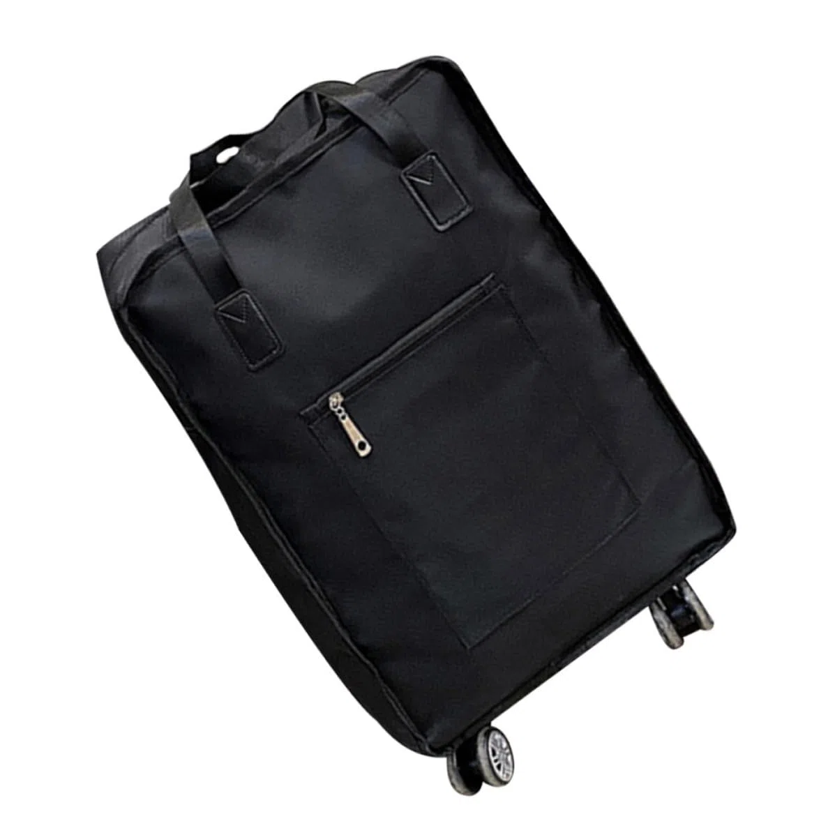 GALPADA Bolsa de Viaje Plegable para Fácil Transporte en Tela Oxford de Gran Capacidad Negra Diseño Compacto y Ruedas Multidireccionales en Viajes