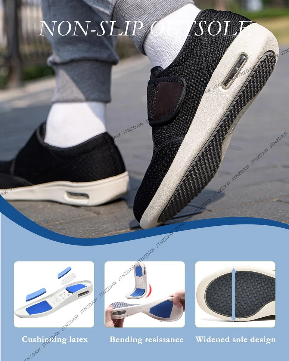 Zapatos Pies Hinchados ortopédicos Deportivos para Caminar Zapatillas ortopédicas Fascitis Plantar Hombre