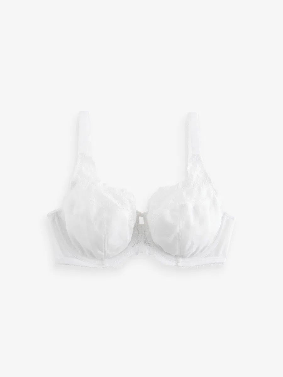 NEXT Mujeres Pack de 3 Sujetadores sin Relleno con Aros y Ribete de Encaje para Copas Grandes DD+