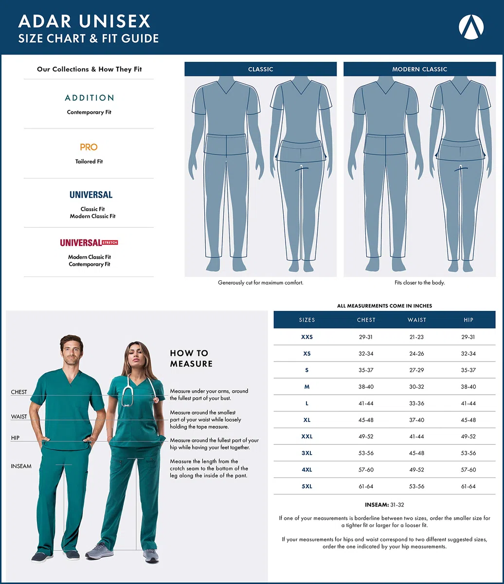 Adar Batas de laboratorio unisex - Bata de laboratorio de manga corta de 79 cm