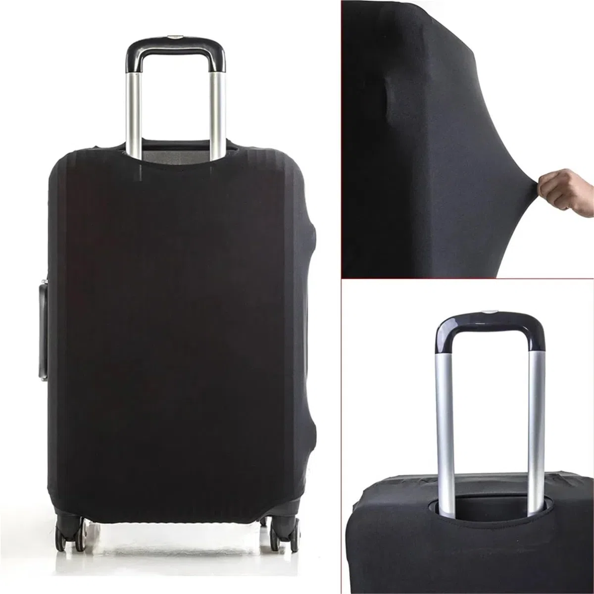 Funda Protectora for Maleta con Ruedas, Accesorios de Viaje Estampado Divertido, 2 uds para Maletas(L)