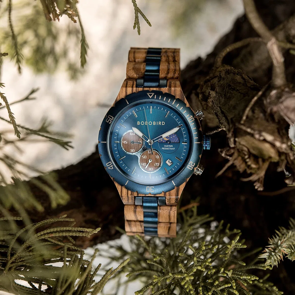 2win Relojes de madera grabados personalizados para hombre, reloj de moda multifunción para cumpleaños, aniversario, relojes de madera para marido, novio, papá, él, hijo, con caja de regalo, A-TO MY