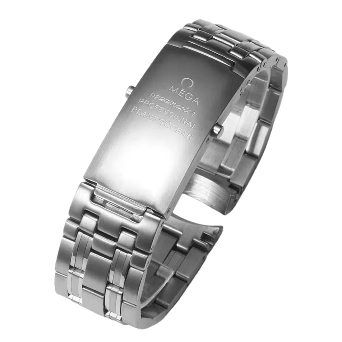 Correa Reloj Acero Inoxidable Sólido 20mm 22mm Extremos Curvos, Brazalete Banda Metal Recambio para Omega Seamaster 300 Collection-C 20mm