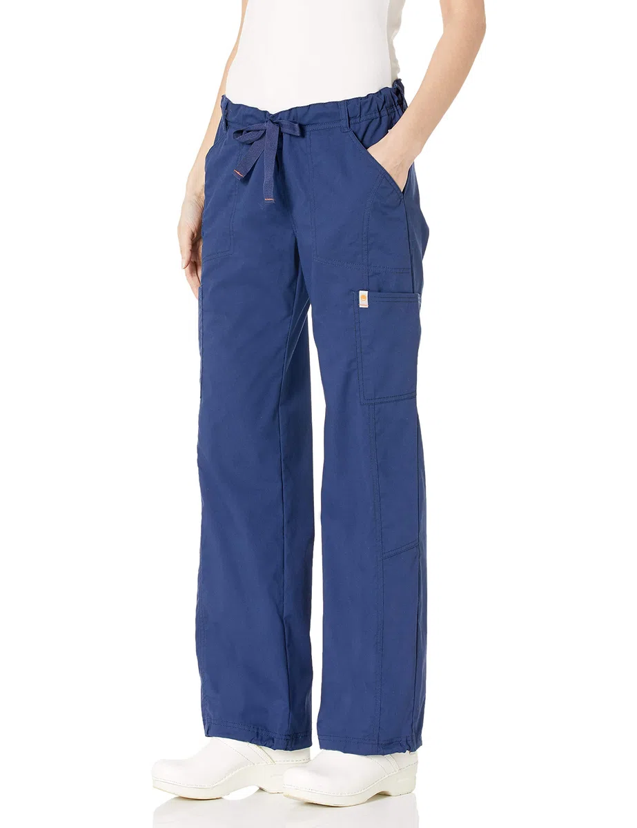 WonderWink 5214ASRGLG Pantalón Cargo Deportivo de Cuatro estiramientos para Mujer, Verde quirúrgico, Talla L estándar