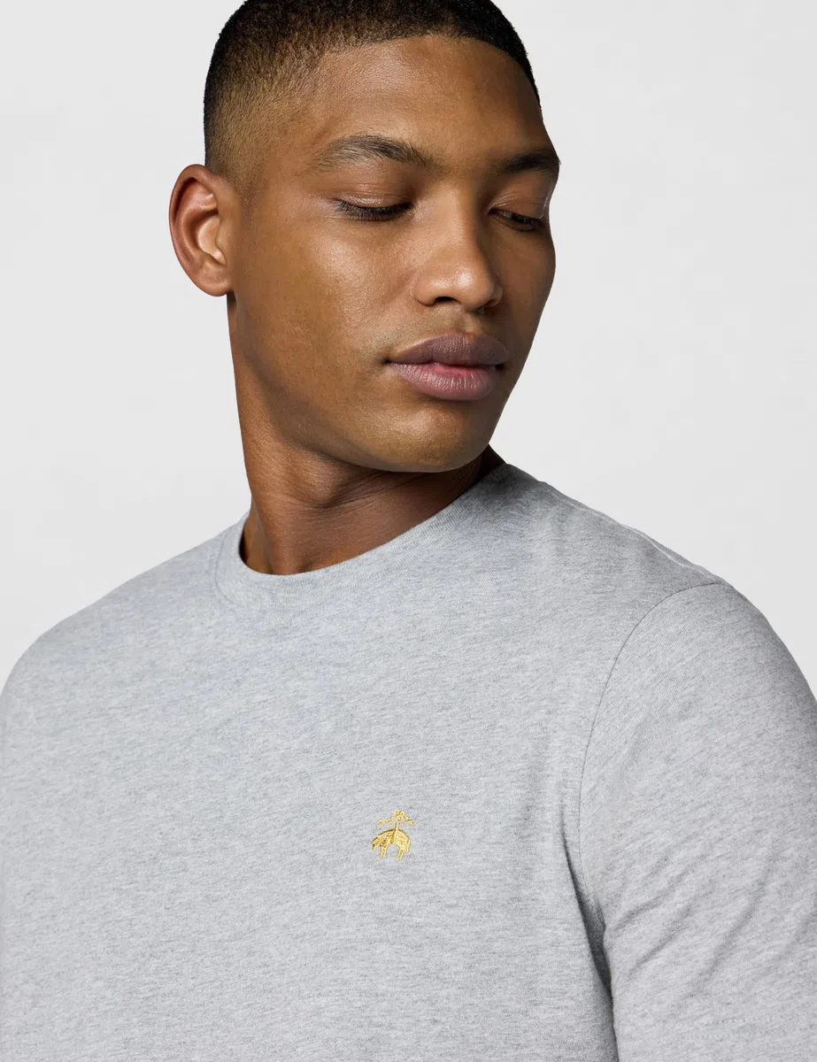 BROOKS BROTHERS Short Sleeve Cotton Crew Neck Logo T-Shirt Camiseta Hombre (Pack de 1)