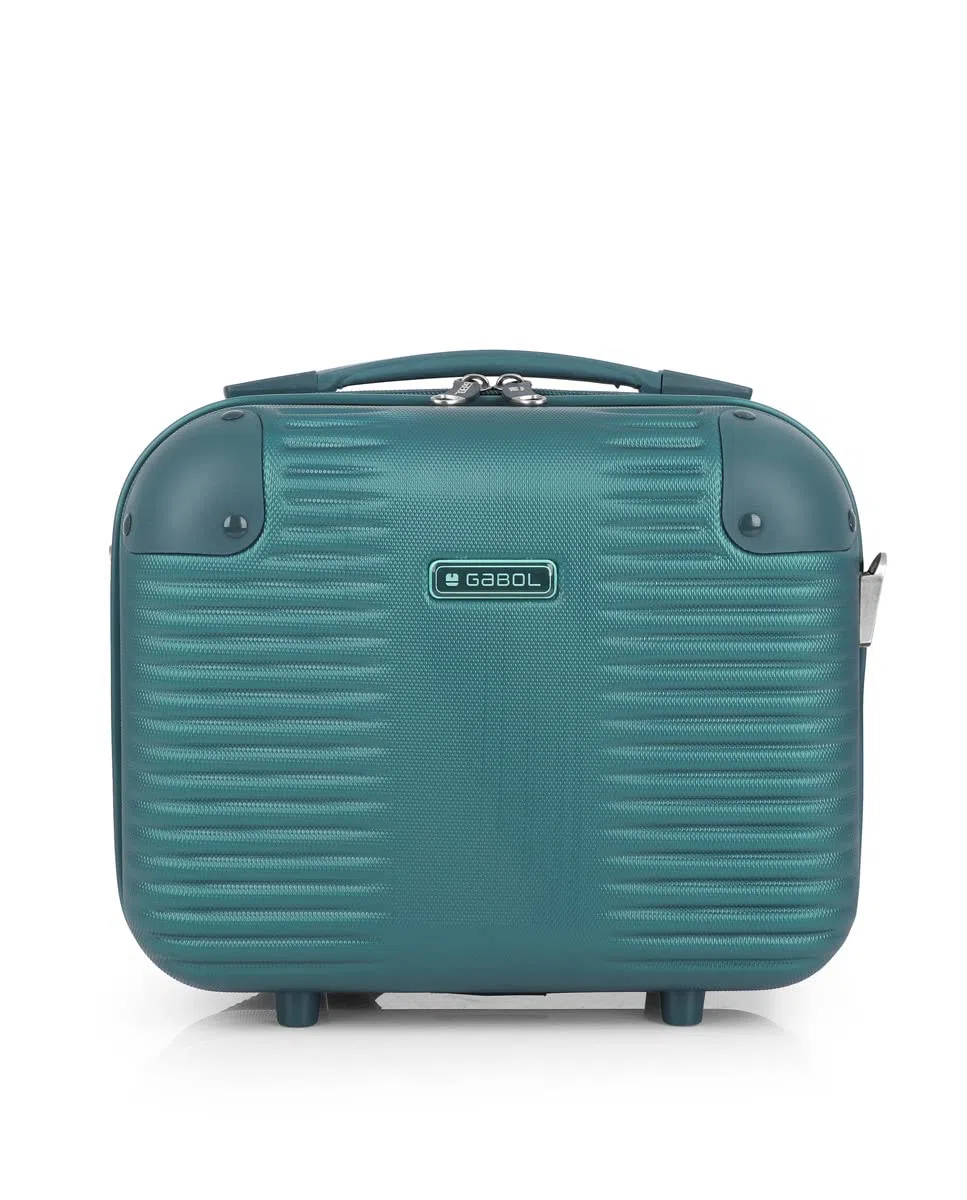 Gabol - Neceser de Viaje Rígido Balance XP 28x30x18cm - Peso 1kg con Capacidad de hasta 12L - con Acople a Maleta y Correa Ajustable - Diseño Español en ABS - Turquesa