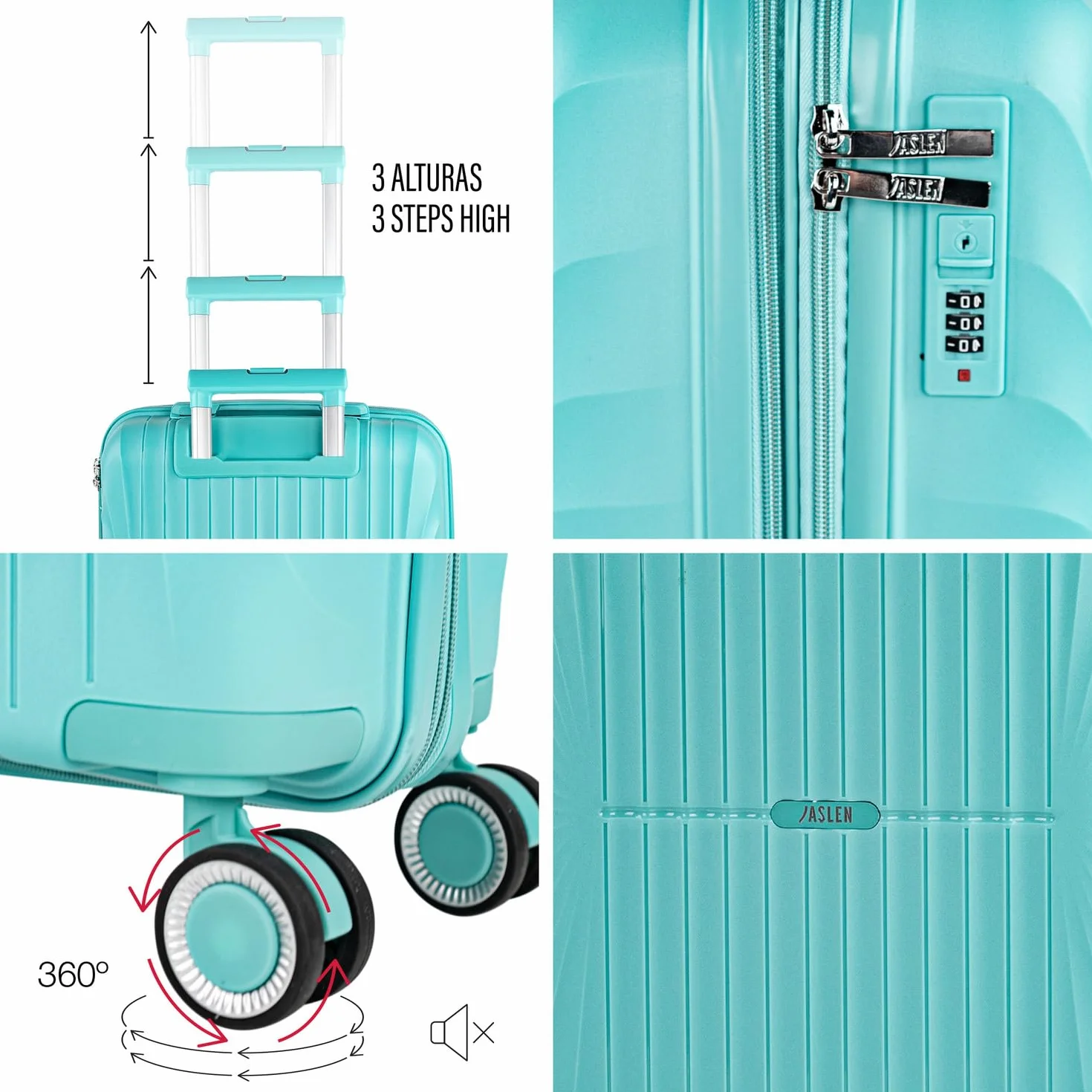 Maleta Cabina 55x40x20 rígida con ruedas tipo trolley ligera apta para avió
