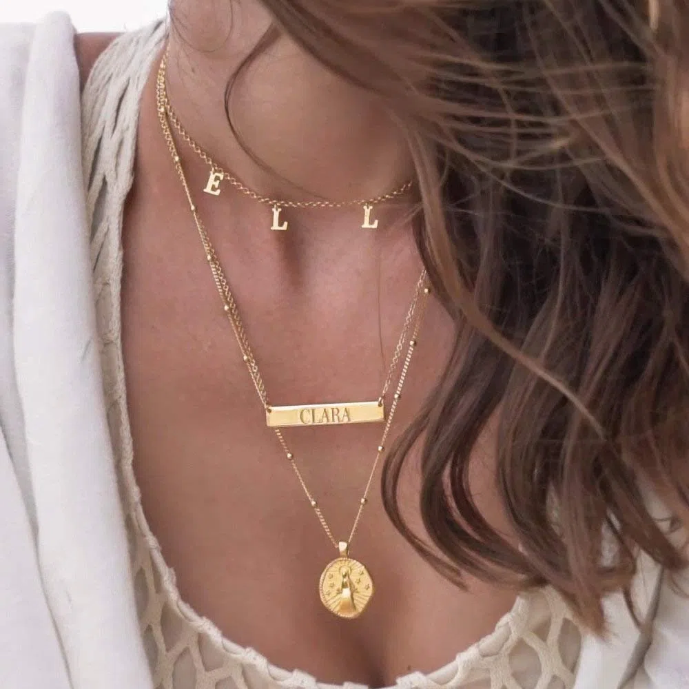 MyNameNecklace MYKA Gargantilla con Nombre Personalizado en Plata de Ley - Regalo Para Mujer, Regalo para Ella