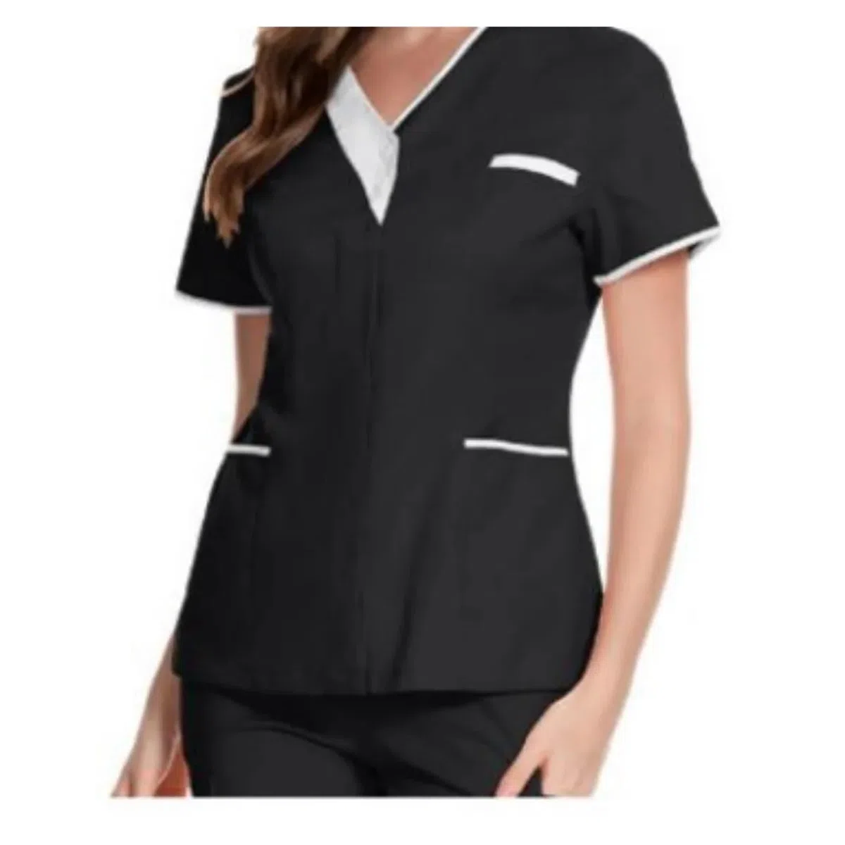 Uniforme De Enfermera Ropa de Lavado de Manos for Hospital, Blusas, Ropa de Trabajo de enfermería de algodón Puro, Blusas, Uniforme de Camarero, Ropa de Trabajo para el Trabajo(Yellow,XXXL)