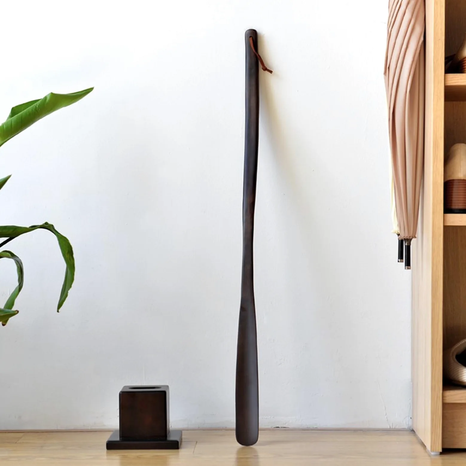 Calzadores, Calzadores Extra Largos de Madera, fáciles de Usar, for Personas Mayores y Mujeres Mayores.(65cm)