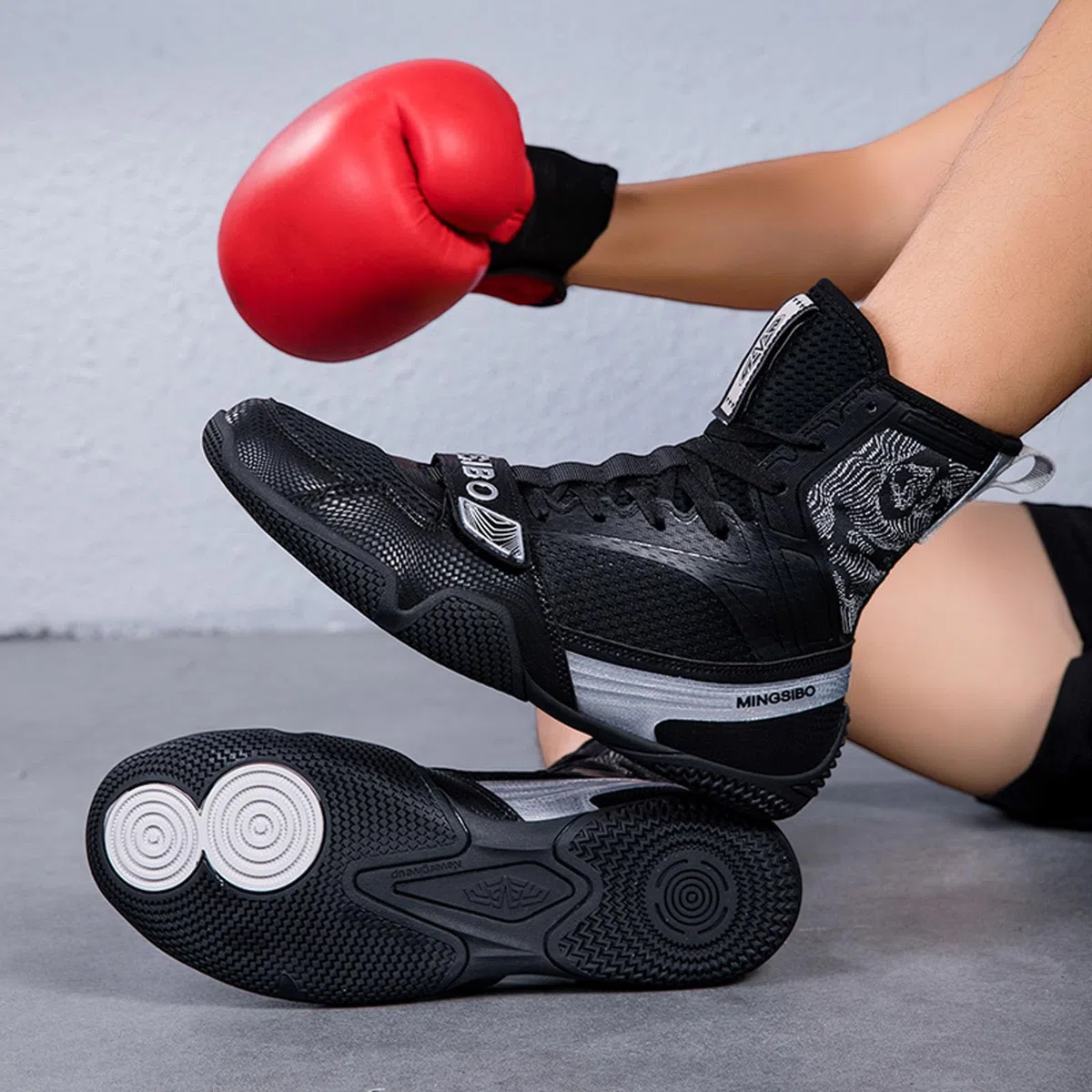 Zapatillas de Boxeo para Hombres y Mujeres, Transpirables, Lucha, Fitness, cómodas, Antideslizantes, para Culturismo y competiciones