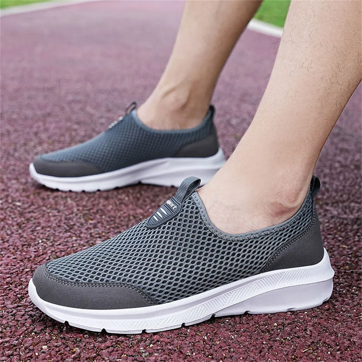 Zapatillas Deportivas veraniegas para Hombre Calzado Casual con Cordones Superficiales de Malla Transpirable