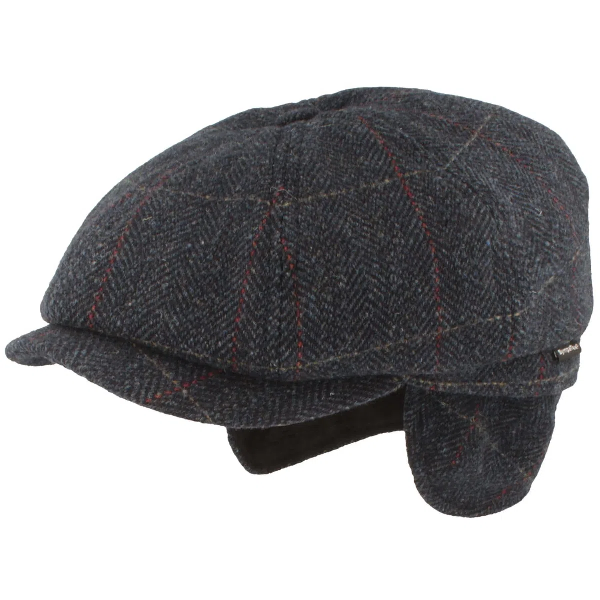 Breiter Gorro de invierno con membrana Sympatex y protección para las orejas plegable, 8 piezas, de lana, 61, azul tendencia, 61