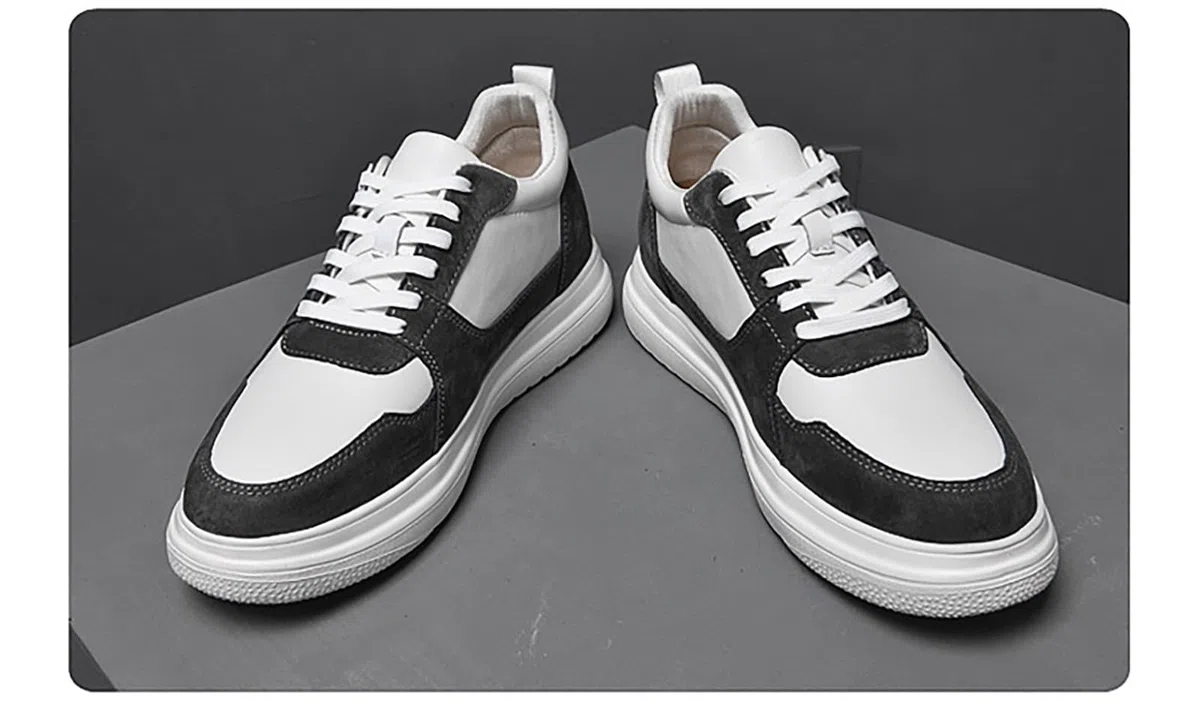 Genérico Zapatillas Casa Hombre, Zapatillas Casual Hombre Zapatos cuero otoño invierno casuales exterior con suelas elegantes antideslizantes
