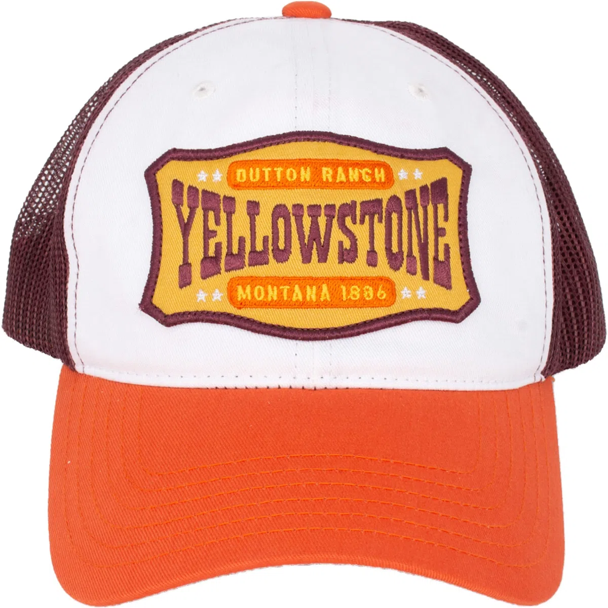 Concept One Yellowstone Trucker Hat, Mesh Adjustable Snapback Baseball Cap with Curved Brim - Gorra de béisbol Unisex Adulto