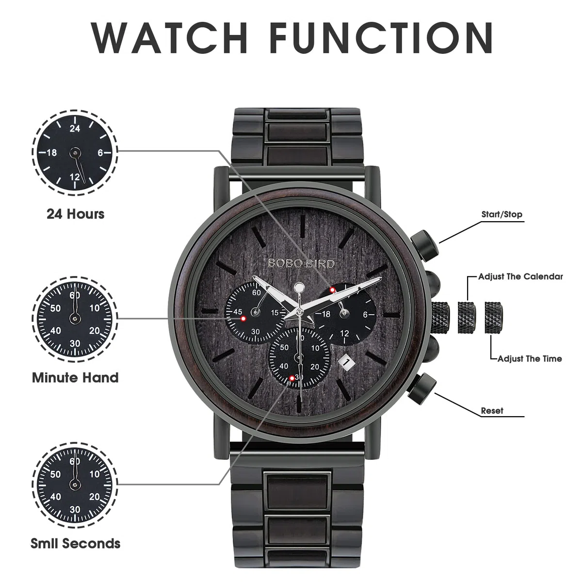 2win Reloj de Madera Grabado para Novio, mi Hombre, prometido, Marido, Relojes de Madera Personalizados para Hombres, cumpleaños, Aniversario, Reloj Personalizado, D-to My Husband, Pulsera